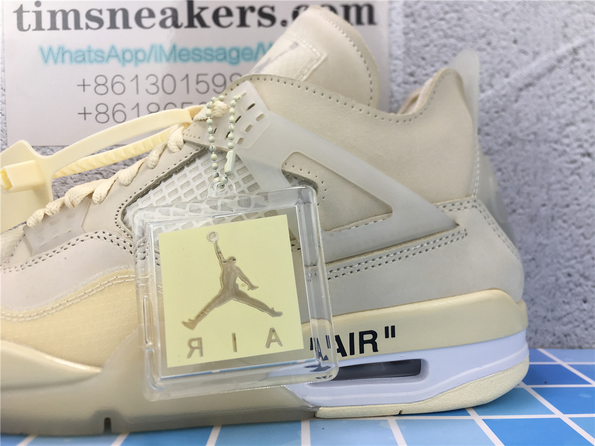 New batch Off-White x Wmns Air Jordan 4 SP Sail CV9388-100